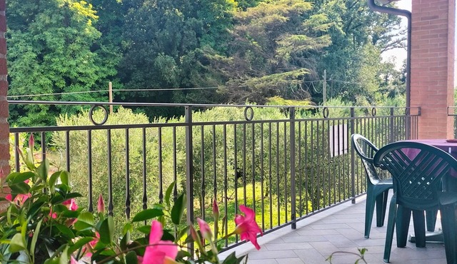 Studio Apartment 'La Scarpina Alloggio N 1' with Private Terrace, Shared Garden and Air Conditioning