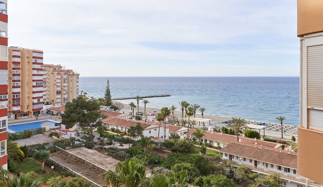 Studio Apartment "Sea Views Studio 4 people A56" near Beach with Shared Pool