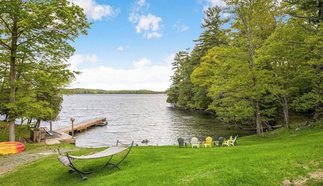 Stunning waterfront home nestled in a private bay on Opinicon Lake, pet friendly