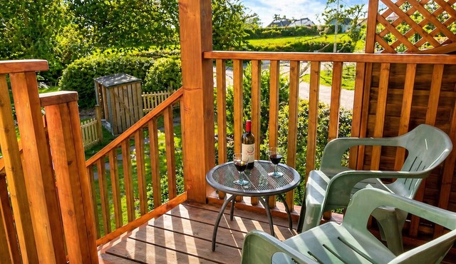 The Hayloft | Peaceful Black Isle Retreat Near Fortrose | Balcony & Wood Burner