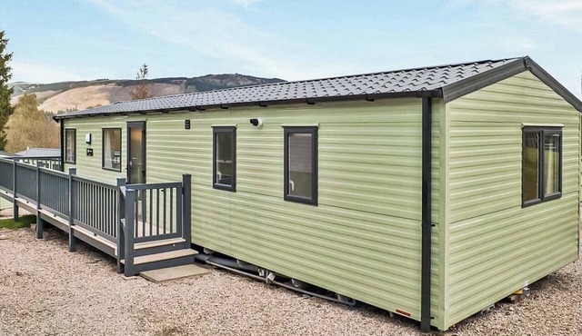 Top of the range deluxe caravan with stylish, modern contemporary living area.