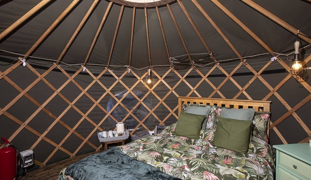 TREEHOUSE YURT, pet friendly, character holiday cottage in Beguildy
