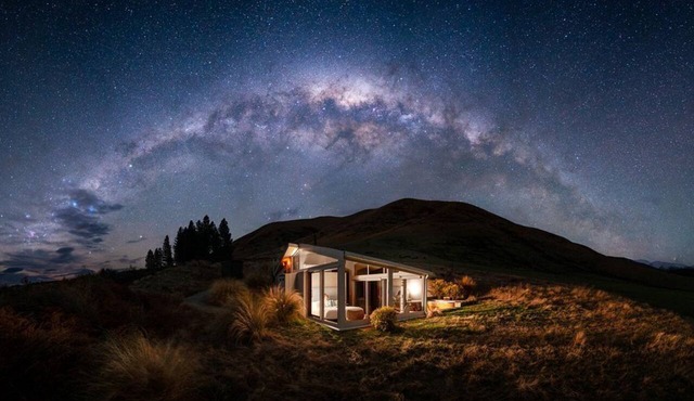 Unique, Glass-Roofed Cabin Rental under the South Island Stars near Twizel, New Zealand
