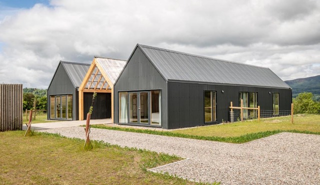 Upper Lochlane, Modern Barn and Winter Garden