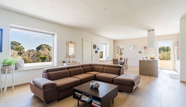 Villa '600 Tricase' with Private Terrace, Garden, and Air Conditioning
