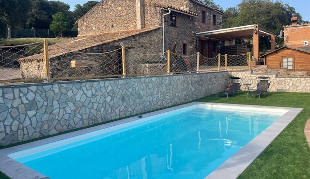 Villa 'Masia Can Vilar' with Mountain Views, Private Pool and Wi-Fi