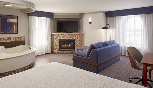 Suite, 1 King Bed with Sofa bed, Fireplace (Bathtub)