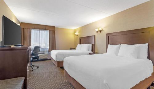 Queen Room with Two Queen Beds and Work Desk - Non-Smoking/Second Floor